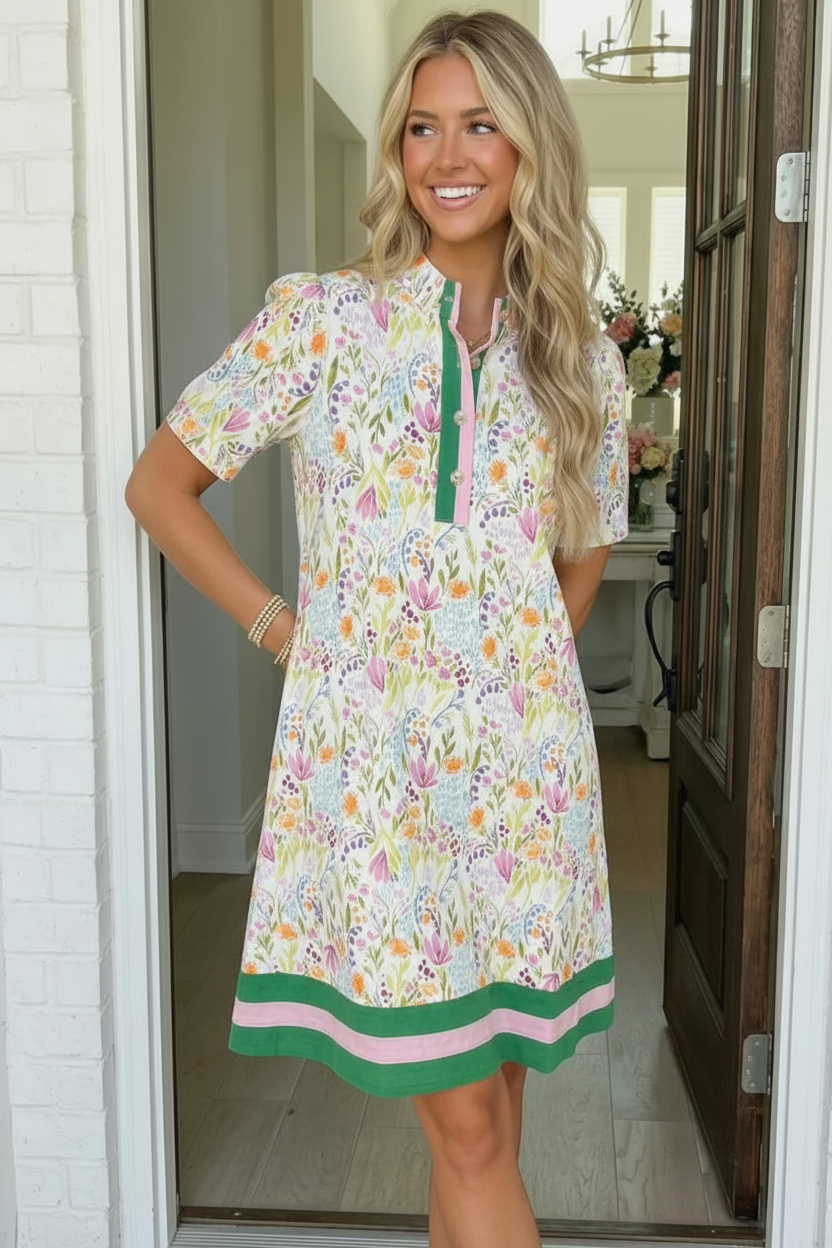 Spring Ready Floral Shift Dress