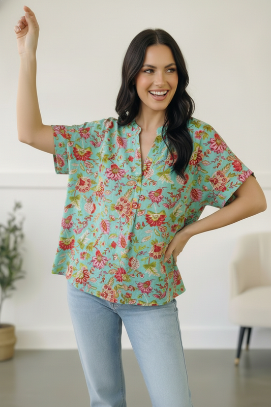 Jade Garden Easy Does it Blouse