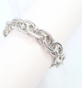Jo Anne Stretch Bracelet Silver
