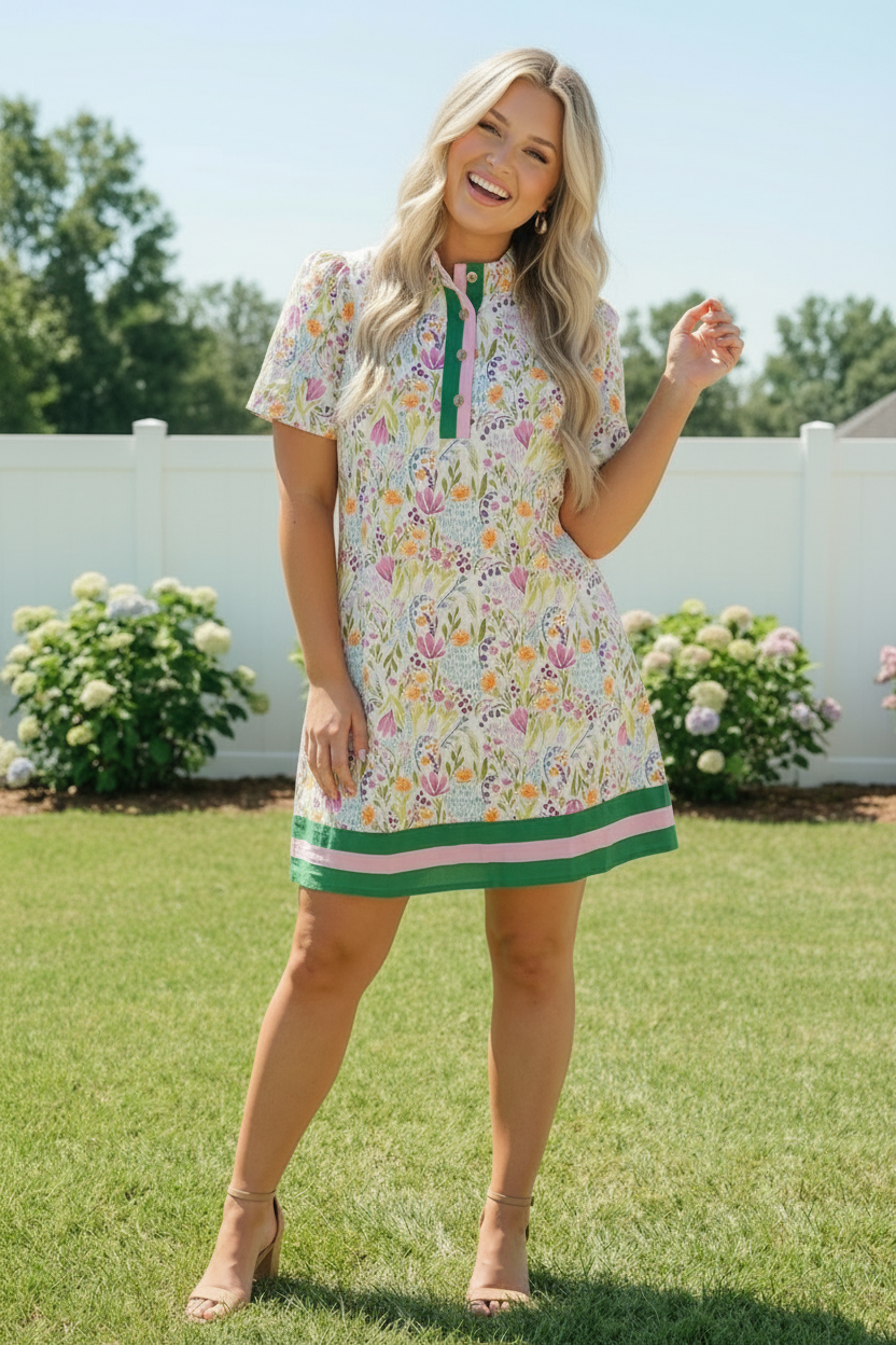 Spring Ready Floral Shift Dress