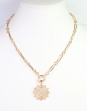 Langham Charm Necklace Gold
