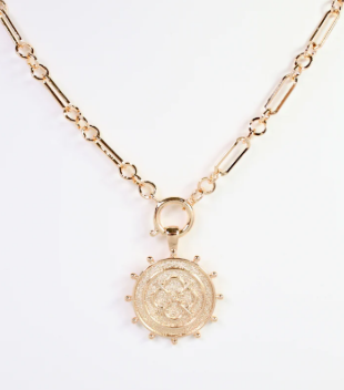 Langham Charm Necklace Gold